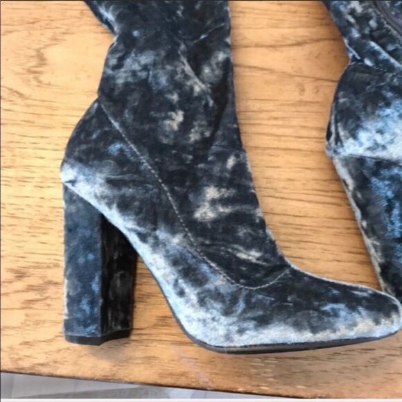 COPY - PENNY LOVES KENNY OVER KNEE VELVET BOOTS. … - Picture 5 of 8